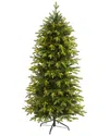 Nearly Natural 6ft Belgium Fir Natural Look Artificial Christmas Decpr In Green
