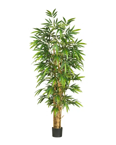 Nearly Natural 6' Belly Faux Silk Tree In Green