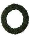 Nearly Natural 6ft. Large Flocked Artificial Christmas Wreath In Green