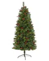 Nearly Natural 6ft. Mixed Pine Artificial Christmas Tree In Green