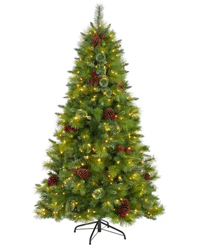 Nearly Natural 6ft Montana Mixed Pine Artificial Christmas Tree In Green