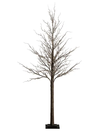 Nearly Natural 6ft Pre-lit Artificial Twig Tree With 480 Warm White Led Lights In Brown