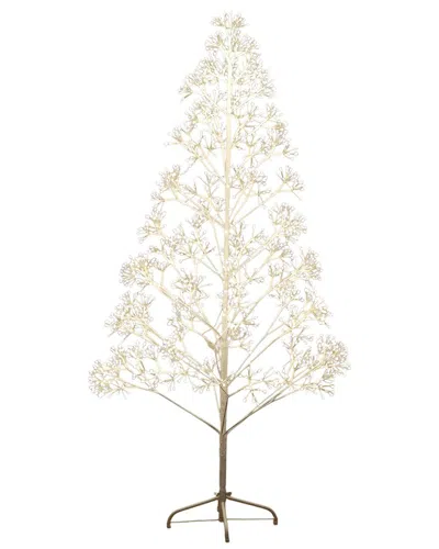 Nearly Natural 6ft. Pre-lit Artificial White Starburst Tree