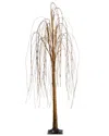 Nearly Natural 6ft Pre-lit Artificial Willow Tree With 160 Warm White Led  Lights In Brown