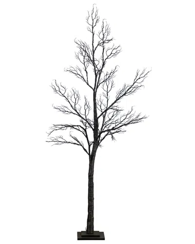 Nearly Natural 6ft. Pre-lit Halloween Minimalist Twig Artificial In Black