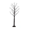 Nearly Natural 6ft Pre-lit Halloween Twig Lighted Indoor Artificial Tree In Black