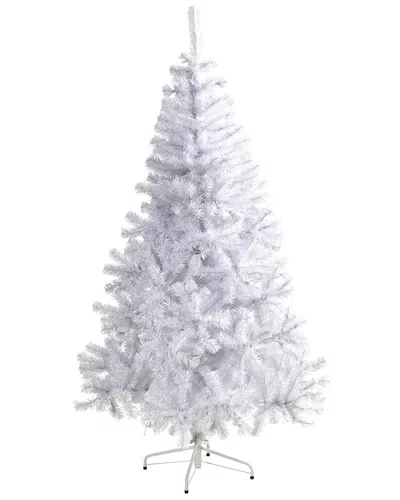 Nearly Natural 6ft White Artificial Christmas Tree