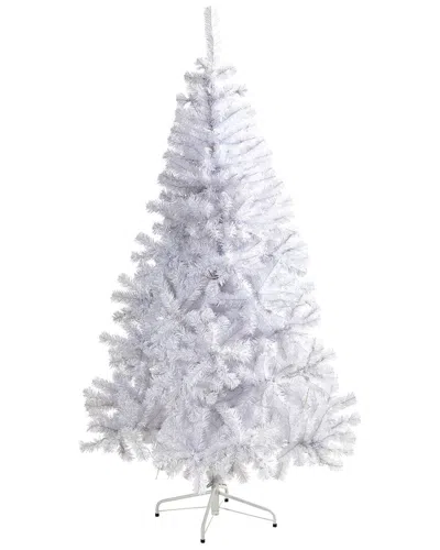 Nearly Natural 6ft White Artificial Christmas Tree