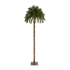 Nearly Natural 7 Foot Palm With 300 White Warm Led Lights Pre-lit Tropical Christmas Tree In Green