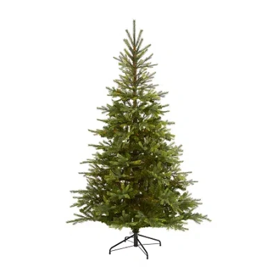 Nearly Natural 7 Foot Spruce Christmas Tree In Green