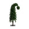 Nearly Natural 7' Holiday Green Santa's Hat Christmas Tree With 500 Led Lights And 1275 Bendable Branches In Green