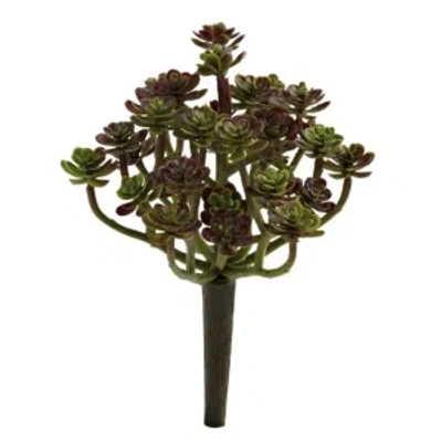 Nearly Natural 7" Sedum Succulent Artificial Plant, Set Of 8 In Green