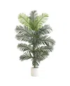 Nearly Natural 6ft Artificial Paradise Palm With Decorative Planter In Green