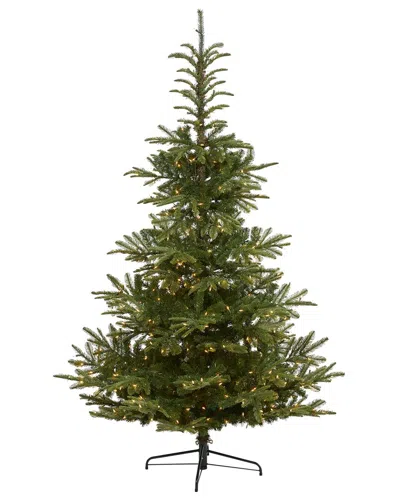 Nearly Natural 7.5ft. Layered Washington Spruce Artificial Christmas Tree In Green