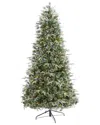 Nearly Natural 7.5ft. Snowed Tipped Clermont Mixed Pine Artificial Christmas  Tree In Green