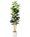 Nearly Natural 7-foot Artificial Fiddle Fig Leaf Tree