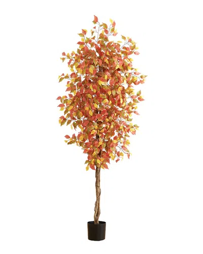NEARLY NATURAL NEARLY NATURAL 7FT AUTUMN FICUS ARTIFICIAL TREE