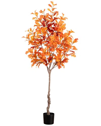 Nearly Natural 7ft. Autumn Oak Artificial Fall Tree
