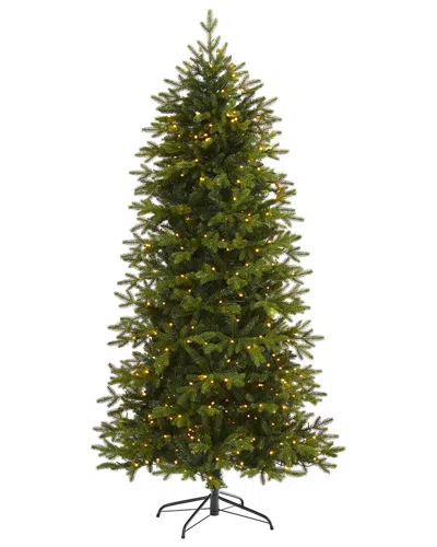 Nearly Natural 7ft. Belgium Fir Natural Look Artificial Christmas Tree In Green