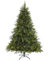 Nearly Natural 7ft. Colorado Mountain Fir Natural Look Artificial Christmas  Tree In Green