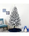 Nearly Natural 7ft. Flocked West Virginia Fir Artificial Christmas Tree In Green