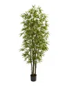 Nearly Natural 7ft Green Bamboo Tree