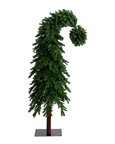Nearly Natural 7ft Holiday Green Santa's Hat Christmas Tree With 500 Led  Lights & 1275 Bendable Bra