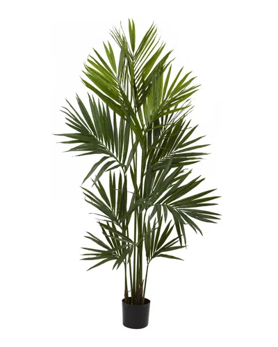 Nearly Natural 7ft Kentia Palm Silk Tree