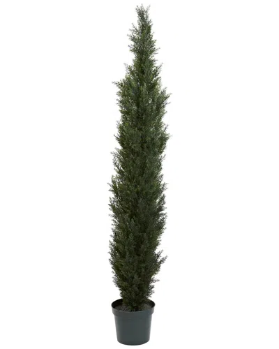 Nearly Natural 7ft Mini Cedar Pine Tree With 3614 Tips In 12in Pot In Green