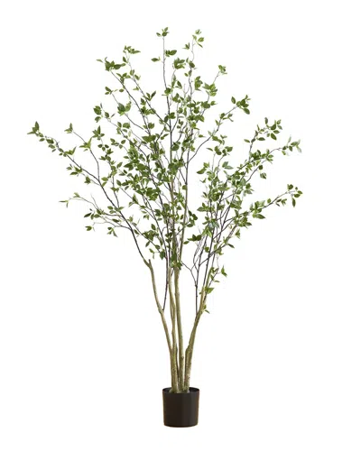 Nearly Natural 7ft Minimalist Citrus Artificial Tree In Green