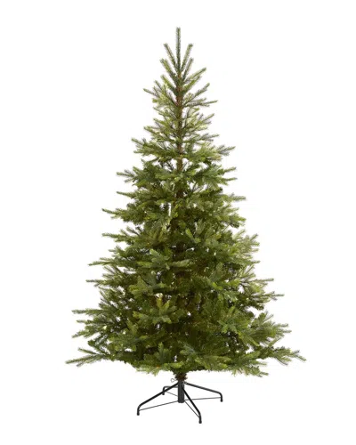 Nearly Natural 7ft North Carolina Spruce Artificial Christmas Tree With 931 Bendable Branches In Green