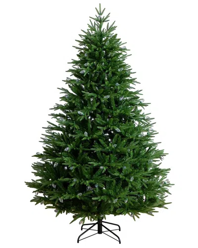 Nearly Natural 7ft. Pre-lit Artificial Luxembourg Pine Christmas Tree In Green