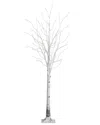 Nearly Natural 7ft Pre-lit Artificial White Birch Tree With 400 Warm White Led  Lights In White