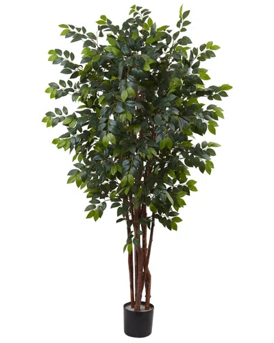 Nearly Natural 7ft Sakaki Silk Tree In Green