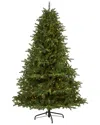 Nearly Natural 7ft. South Carolina Spruce Artificial Christmas Tree With 500 White Warm Lights And 2 In Green