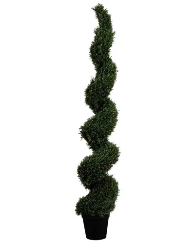 NEARLY NATURAL NEARLY NATURAL 7FT UV-RESISTANT ARTIFICIAL ROSEMARY SPIRAL TOPIARY TREE  (INDOOR/OUTDOOR)
