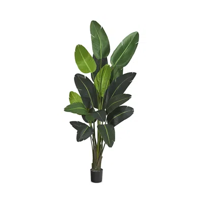 Nearly Natural 8' Travelers Palm Artificial Tree In Green