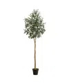 Nearly Natural 84" Artificial Olive Tree In Green