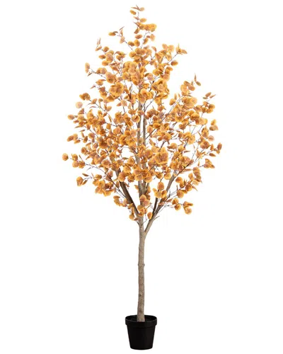 Nearly Natural 8ft. Artificial Autumn Fall Eucalyptus Tree