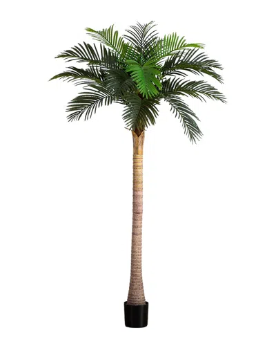 Nearly Natural 8ft Artificial Coconut Palm Tree In Green