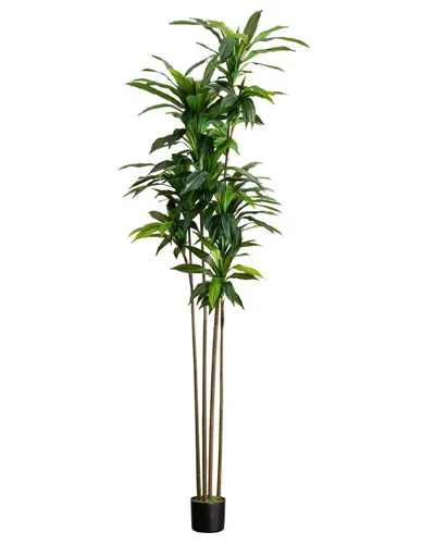 Nearly Natural 8ft. Artificial Dracaena Tree With Real Touch Leav