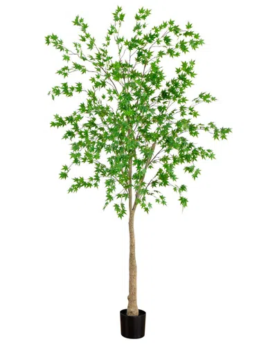 Nearly Natural 8ft. Artificial Maple Tree In Green