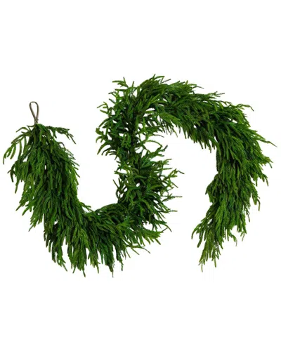 NEARLY NATURAL NEARLY NATURAL 8FT. ARTIFICIAL REAL TOUCH NORFOLK ISLAND PINE GARLAND