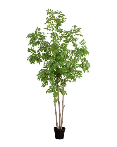 Nearly Natural 8ft Artificial Sumac Tree In Green