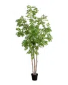 Nearly Natural 8ft Artificial Sumac Tree In Green