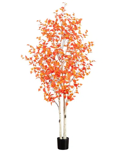 Nearly Natural 8ft. Autumn Birch Artificial Fall Tree