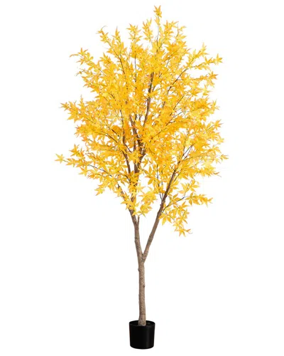 Nearly Natural 8ft. Autumn Maple Artificial Fall Tree