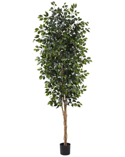 Nearly Natural 8ft Ficus Tree In Green