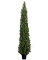 Nearly Natural 8ft Indoor/outdoor Uv-resistant Artificial Boxwood Topiary Tree In Green