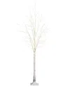 Shop Nearly Natural 8ft Pre-lit Artificial White Birch Tree With 500 Warm White Led  Lights